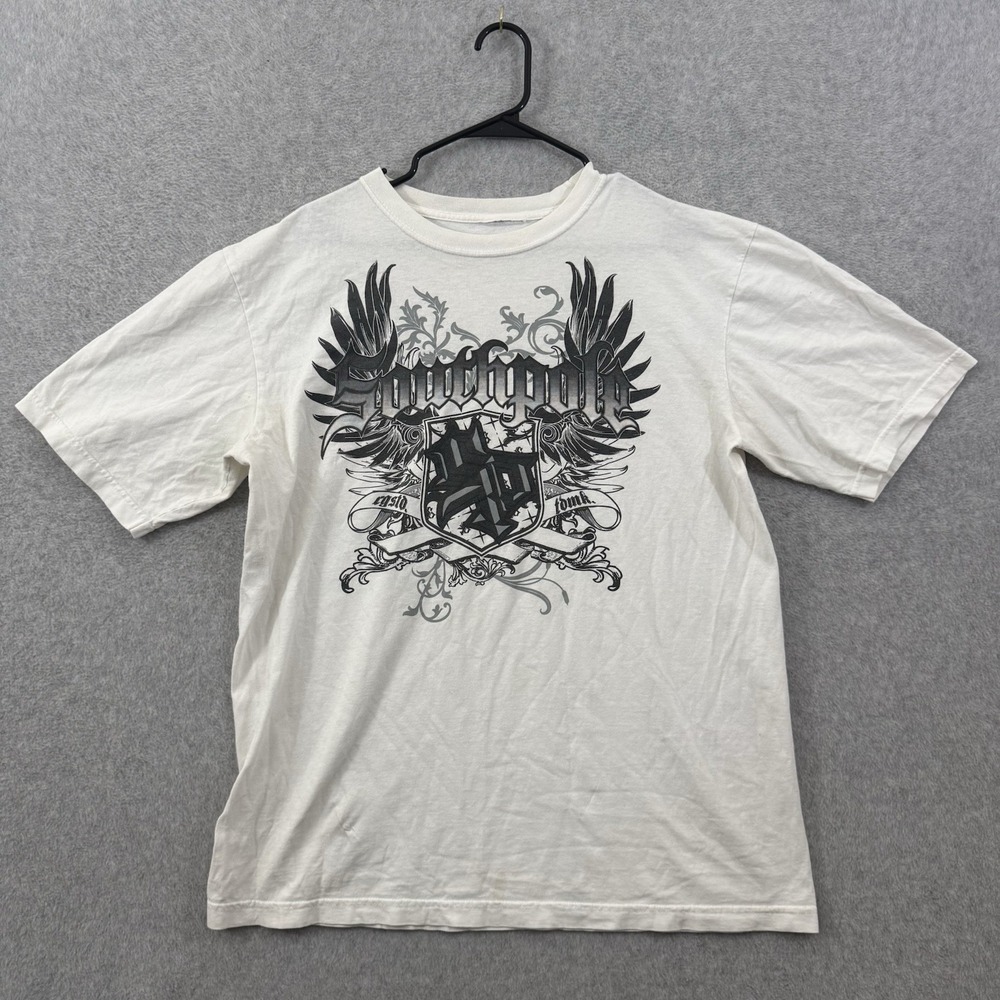 Southpole T Shirt Men's Large White Crest Wings Graphic Print emo mallgoth y2k